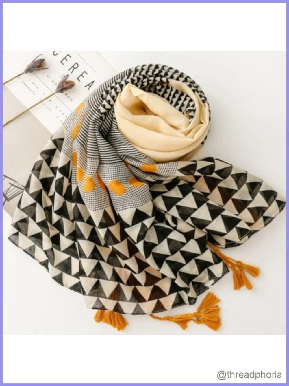Boho Fringe Scarf Shawl Wrap Lightweight Oversized Voile Pashmina Travel